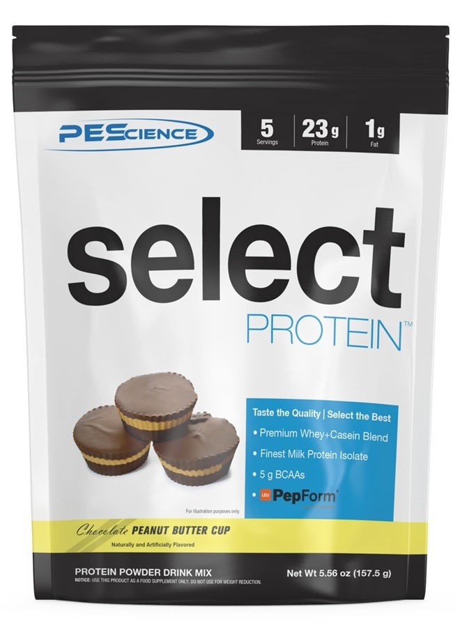 PEScience Select Low Carb Protein Powder, Chocolate Peanut Butter Cup, 5 Serving, Keto Friendly and Gluten Free - Image 1
