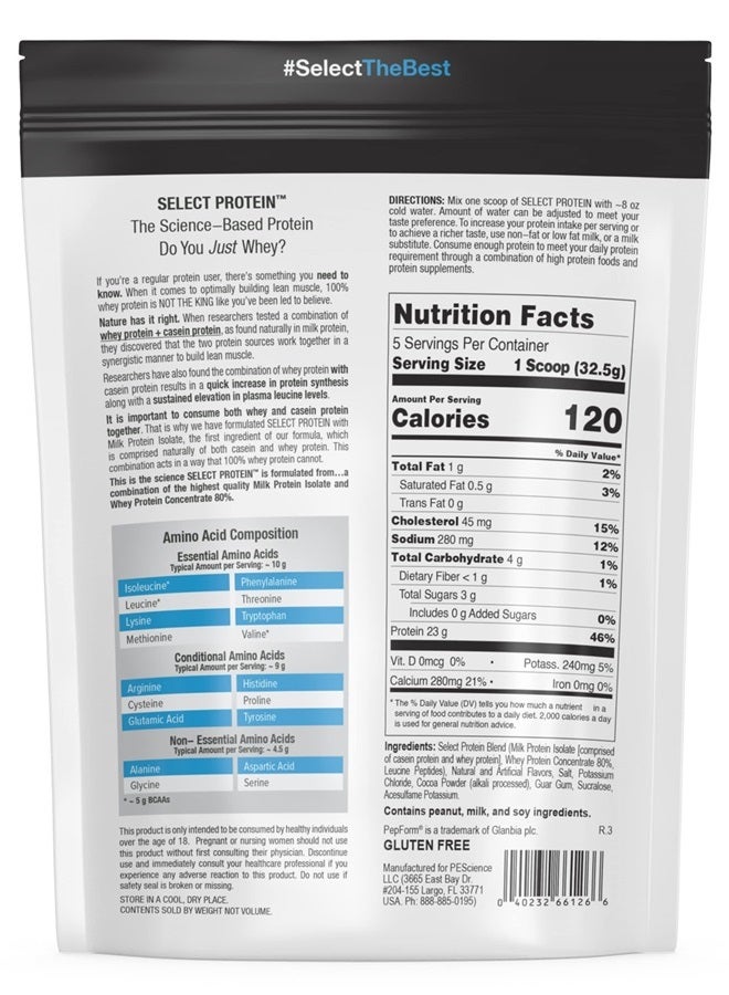 PEScience Select Low Carb Protein Powder, Chocolate Peanut Butter Cup, 5 Serving, Keto Friendly and Gluten Free - Image 2