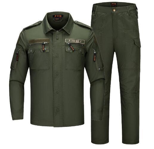 Generic Long Sleeve Camo Suit Tactical Breathable F116 Military Color Suit 