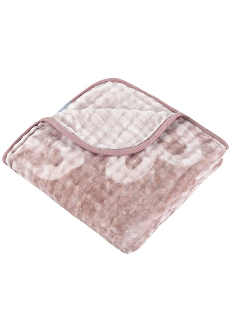 MORANO بطانية مورا نو ماي تاتش المثقلة - بطانية فleece ناعمة لفصل الشتاء، 220 × 240 سم، 2 طبقة، 4 كجم، بطانية مريحة 100% بوليستر للراحة والدفء - Image 2