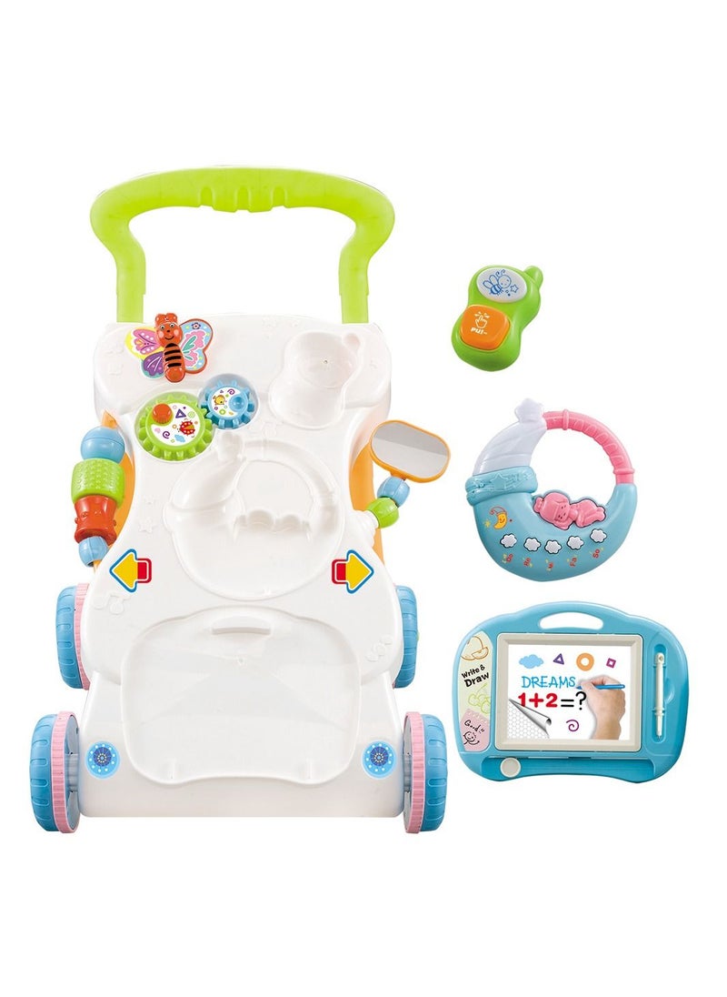 HUNGER 2 In 1 First Steps Baby Walker Sounds And Lights Fun Push Along Walker  - Image 2
