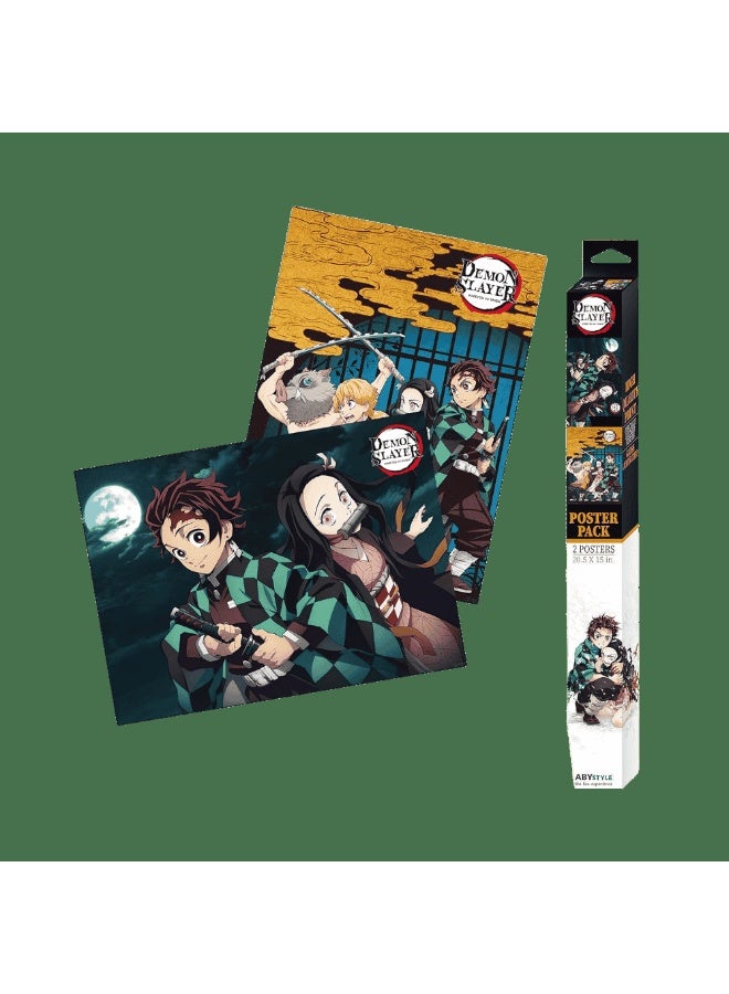 Abysse DEMON SLAYER - Set 2 Chibi Posters - Series 2 (52x38) x4
