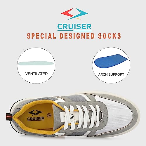 Cruiser Men's Aurelius Grey Sneakers_7 UK (2506-4) - Image 3