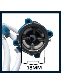 NEW WARE New Ware 6 Meter Flexible PVC Washing Machine Inlet Hose Universal Water Inlet with Tap AdaptorConnector for Top Front Load Fully Automatic Washing Machines White  - Image 5