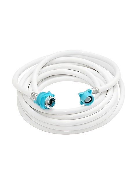 New Ware 6 Meter Flexible PVC Washing Machine Inlet Hose Universal Water Inlet with Tap AdaptorConnector for Top Front Load Fully Automatic Washing Machines White