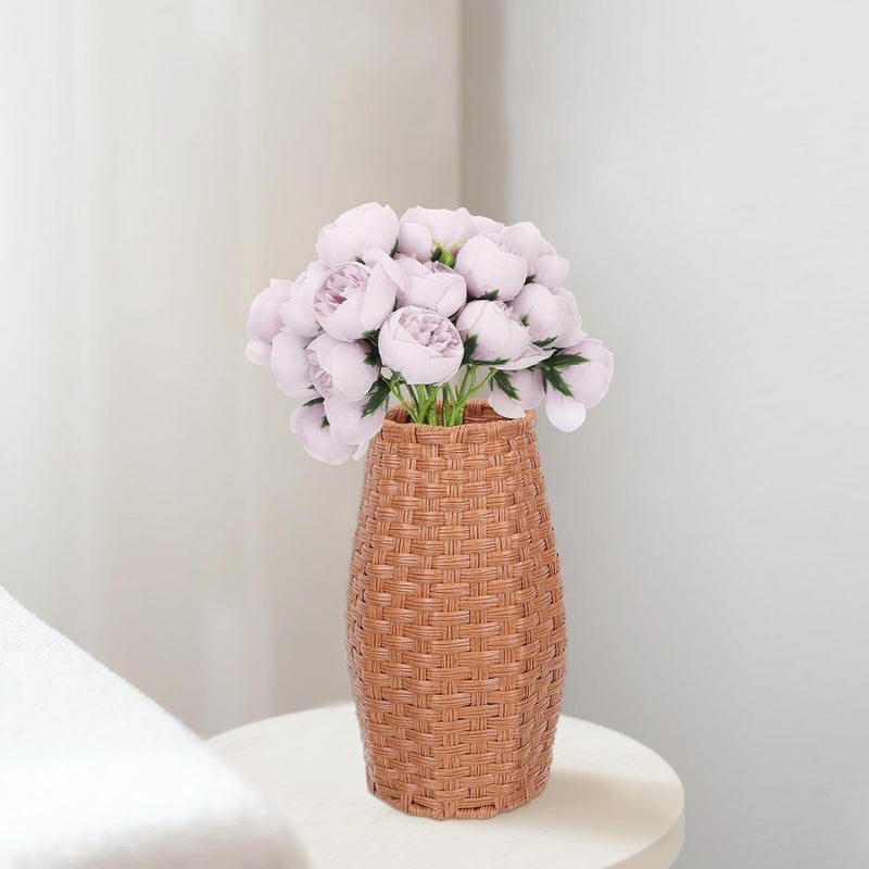 Garneck Artificial Rose Bouquet 27-Head Fake Flower Bridal Bouquet in Smoky Purple for Bride and Bridesmaids Home Decoration Floral Arrangement for Weddings and Events - Image 5