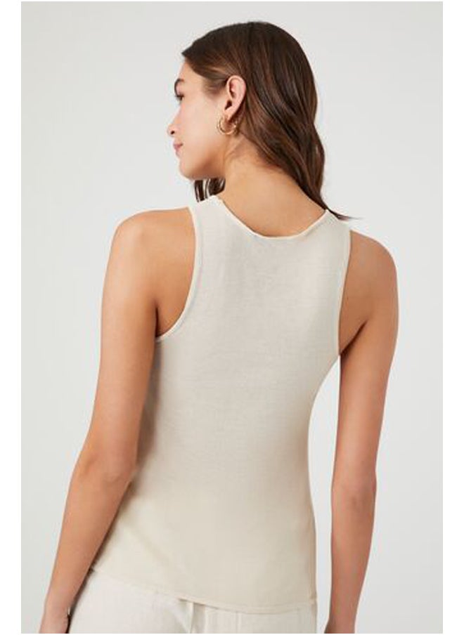 FOREVER 21 - Sweater-Knit Split-Hem Tank Top - Image 1