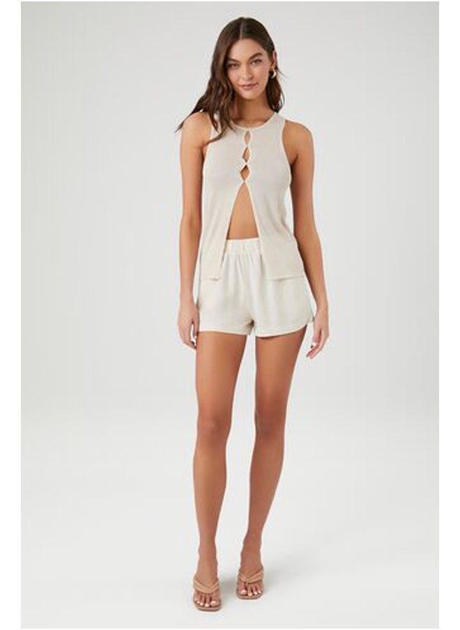 FOREVER 21 - Sweater-Knit Split-Hem Tank Top - Image 1