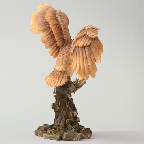 Veronese Design 6 1/4 Inch Owl Spreading Wings on Perch Statue Resin Hand Painted Animal Figurine - Image 5