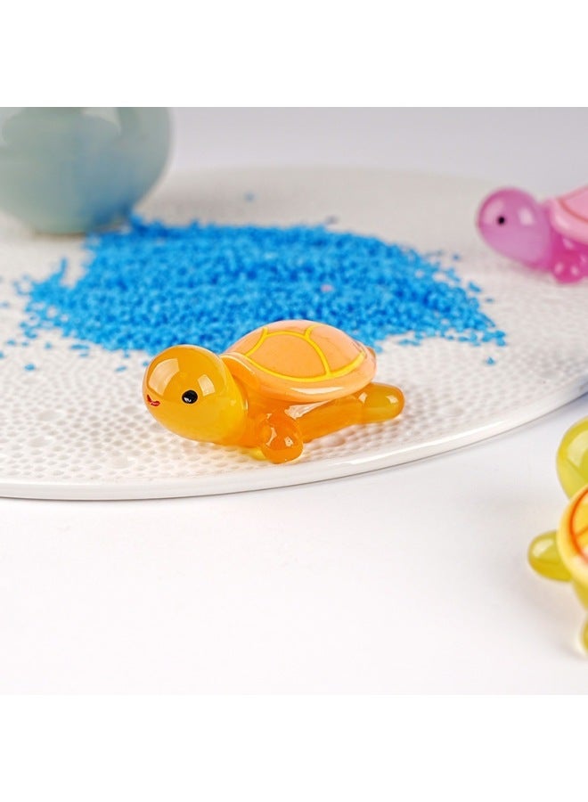 Diy Cream Glue Blind Bag Simulation Luminous Turtle Hairpin Patch Hand-made Pendant Resin Accessories Tide Play Micro Landscape-Color:Purple-Specifications:Glow-in-the-dark Turtle  - Image 5