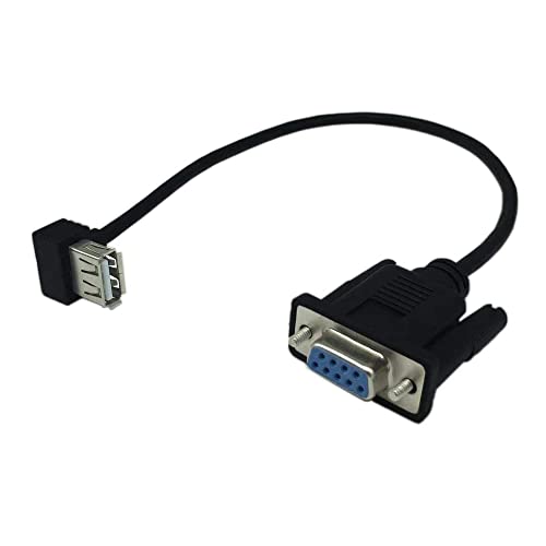 Vanki 1Pcs RS232 DB9 Female to USB 2.0 A Female Serial Cable Adapter Converter 8" Inch 25cm - Image 1