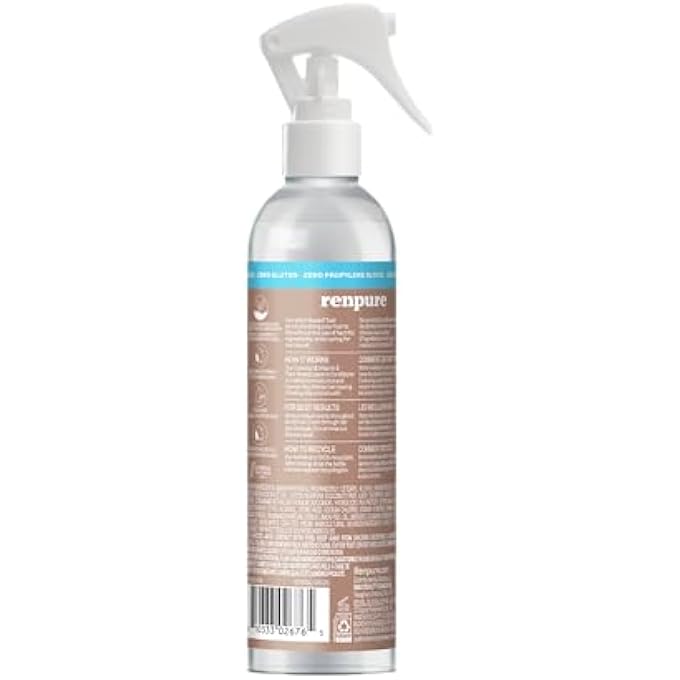 Renpure PLANT BASED NATURAL LEAVE IN CONDITIONER SPRAY - HYDRATING VITAMIN E & COCONUT OIL DEEP CONDITIONER FOR HAIR & BEARDS - SULFATE FREE, ANTI FRIZZ, HEAT PROTECTANT DETANGLER SPRAY LEAVE IN - Image 3