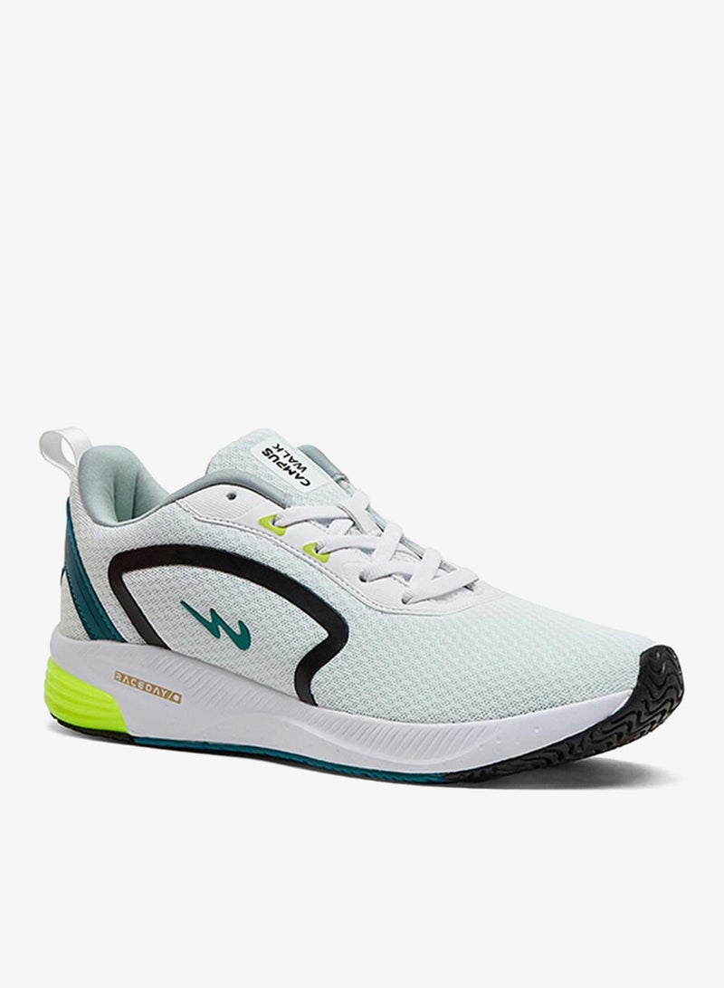 CAMPUS Men Camp Karl Die Cut Eva Lace-Up Running Shoes-White - Image 1