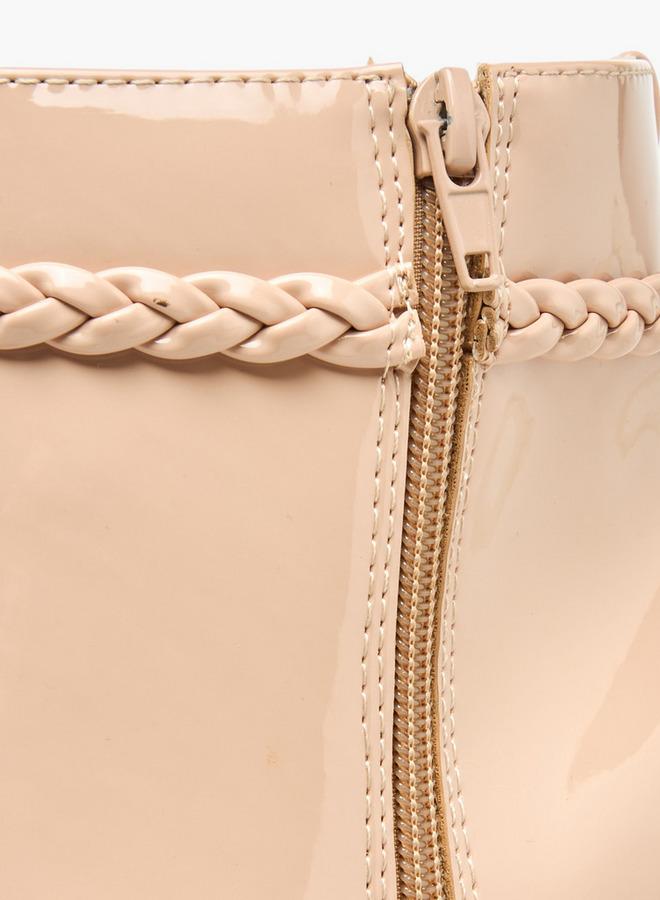 Flora Bella By Shoexpress Women Braided Accent Ankle Boots - Image 4