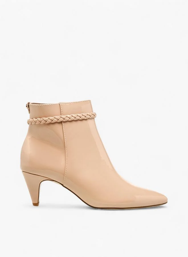 Flora Bella By Shoexpress Women Braided Accent Ankle Boots