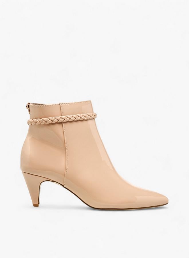 Flora Bella By Shoexpress Women Braided Accent Ankle Boots - Image 1