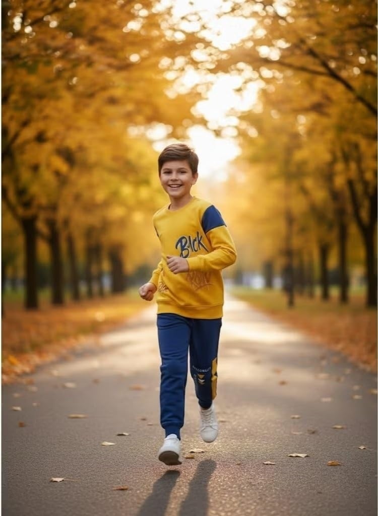 Macaw Kids Winter Cotton Set 100% Padded – Soft Warm Children Outfit with Heavy Outer Fabric, Anti-Pilling & Fade Resistant, Comfortable Long Sleeve Top and Pants for Daily Wear, School & Outdoor Activities(10years) - Image 3