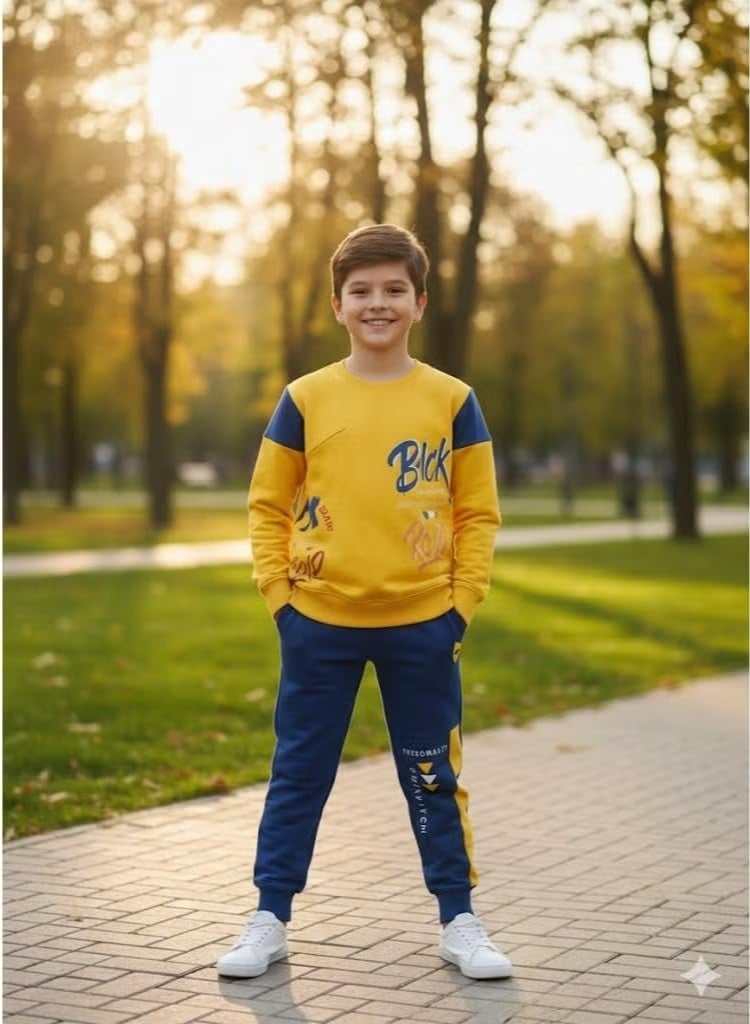 Macaw Kids Winter Cotton Set 100% Padded – Soft Warm Children Outfit with Heavy Outer Fabric, Anti-Pilling & Fade Resistant, Comfortable Long Sleeve Top and Pants for Daily Wear, School & Outdoor Activities(10years) - Image 2