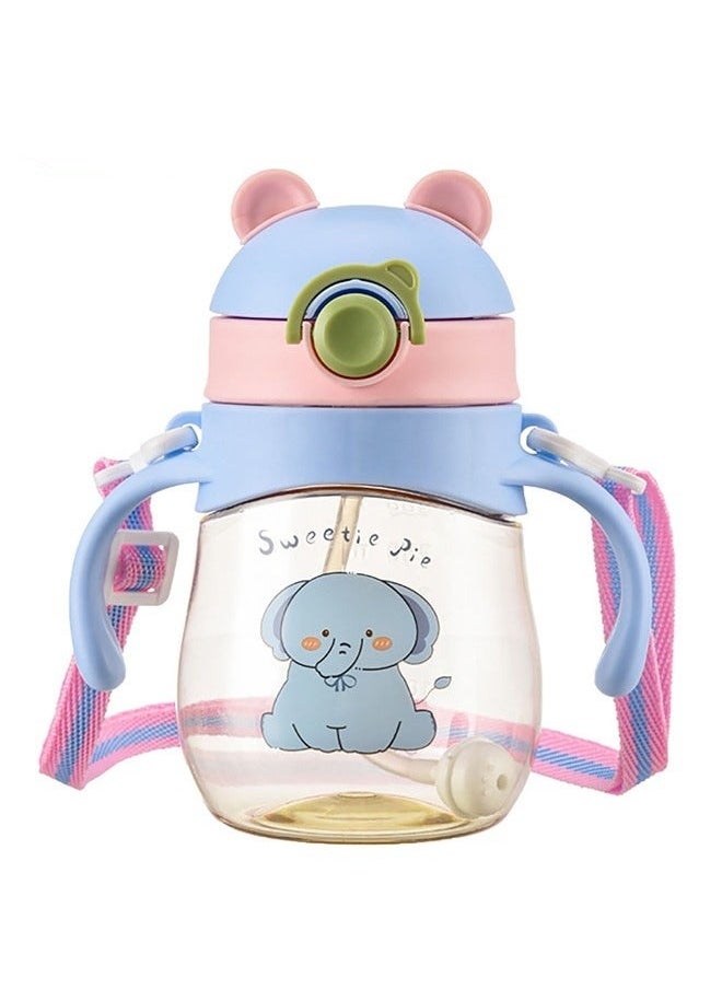 MIXDE - Baby Sippy Cup Boys and Girls Toddler Straw Cups Kids Wate0r Bottle Spill Proof for School Outdoor Or Indoor BPA Free Easy To Hold - Image 1