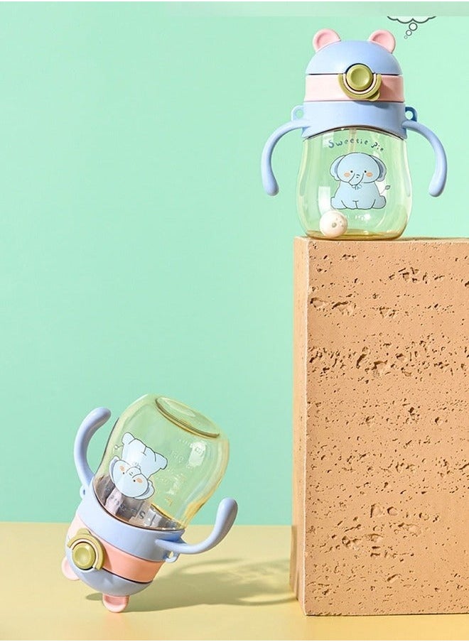 MIXDE - Baby Sippy Cup Boys and Girls Toddler Straw Cups Kids Wate0r Bottle Spill Proof for School Outdoor Or Indoor BPA Free Easy To Hold - Image 1
