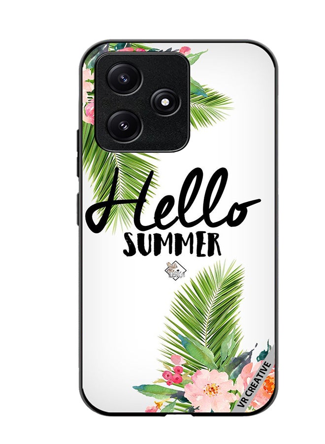 VR CREATIVE Protective Case Cover For Xiaomi Poco M6 Pro 5G Hello Summer Design Multicolour - Image 1
