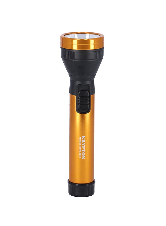 KRYPTON Rechargeable Led Flash Light For Camping Hiking Trekking Outdoor Gold/Black - Image 2