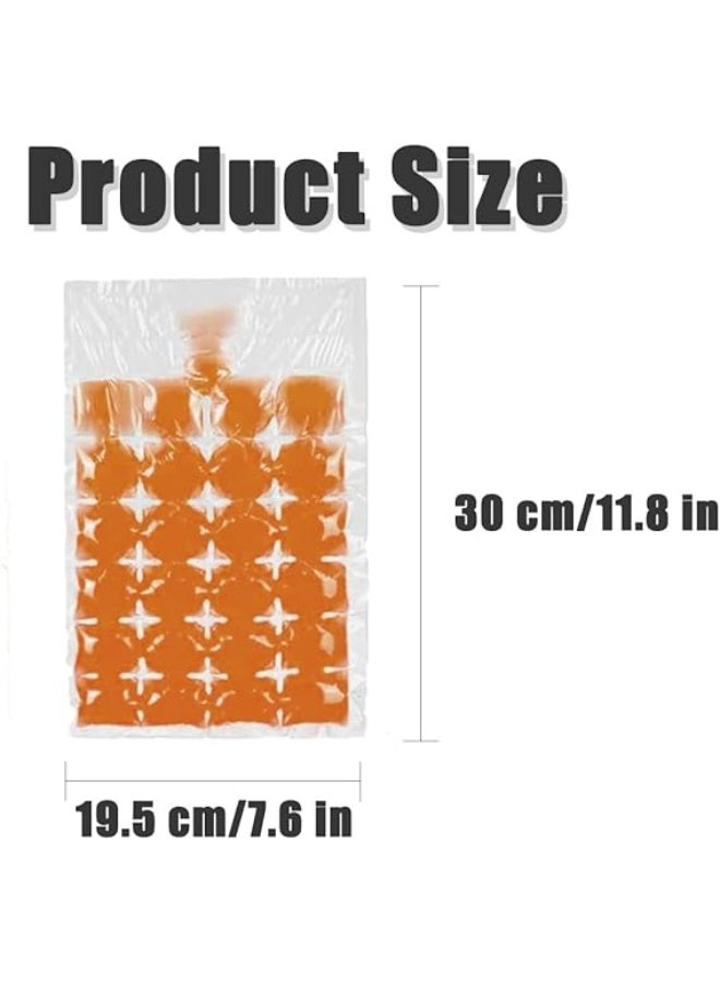 20 Pcs Ice Cube Bags Self-Sealing Freezer Bags, 480 Ice Disposable Portable Food Grade Bag Rock Mold Summer Drink Tool for Whiskey, Cocktails, Cold Drinks, Travel, Home - Image 2