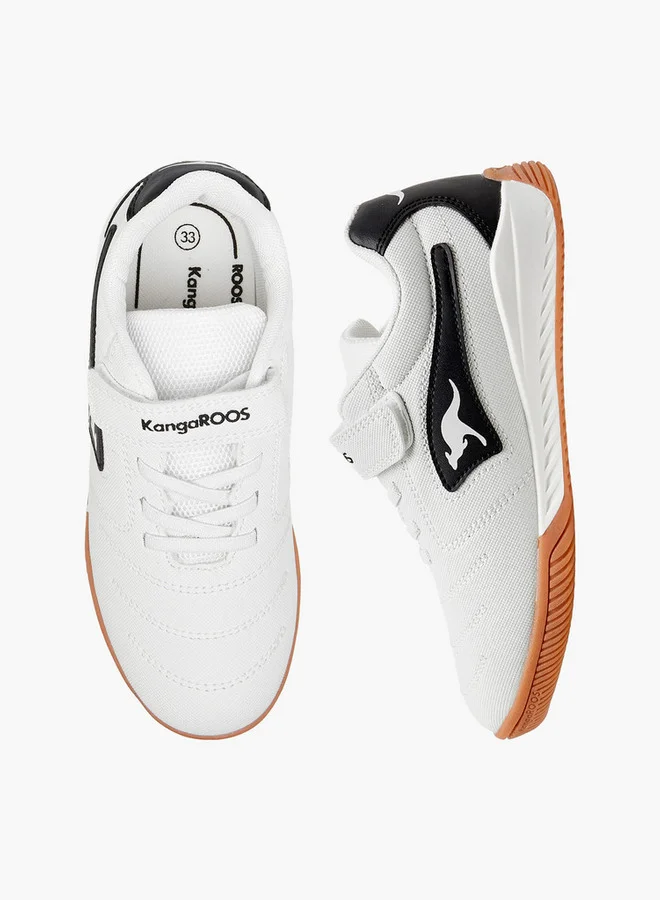 kangaROOS Boys' Logo Applique Shoes with Hook and Loop Closure
