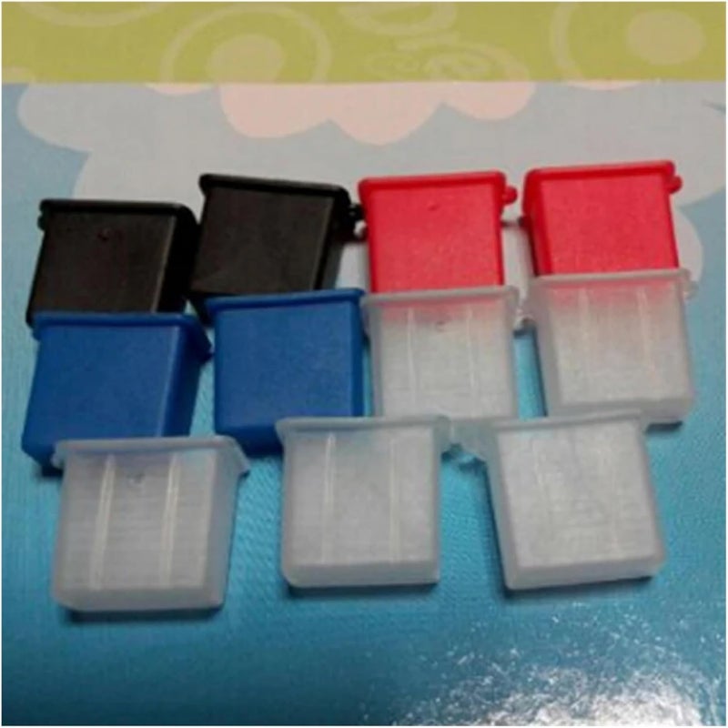 100 Pcs USB Type A Male Anti-Dust Plug Stopper Cap Cover Protector(White) - Image 5