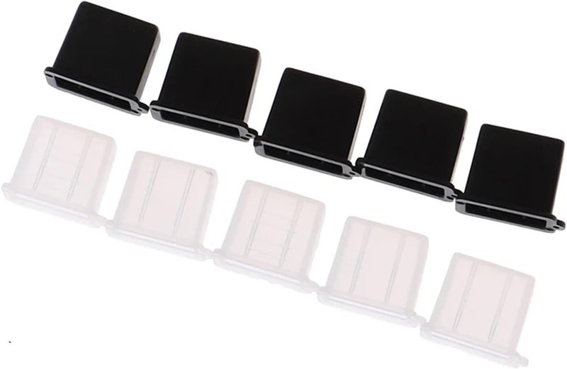 100 Pcs USB Type A Male Anti-Dust Plug Stopper Cap Cover Protector(White) - Image 1