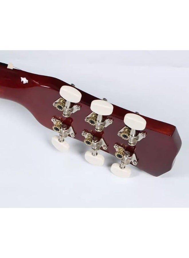 MegArya Natural Acoustic 38 Inch Beginners Guitar - Image 3