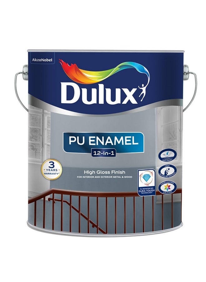 Dulux PU Enamel White 1 Litre High Gloss Finish Paint for Interior Exterior Metal & Wood Surfaces with Fast Drying Anti-Rust & Complete Coverage - pzsku/ZCB9D4176E2D89F21F125Z/45/_/1740982669/44017f18-dd93-40b1-9a13-4e1d06c9383b