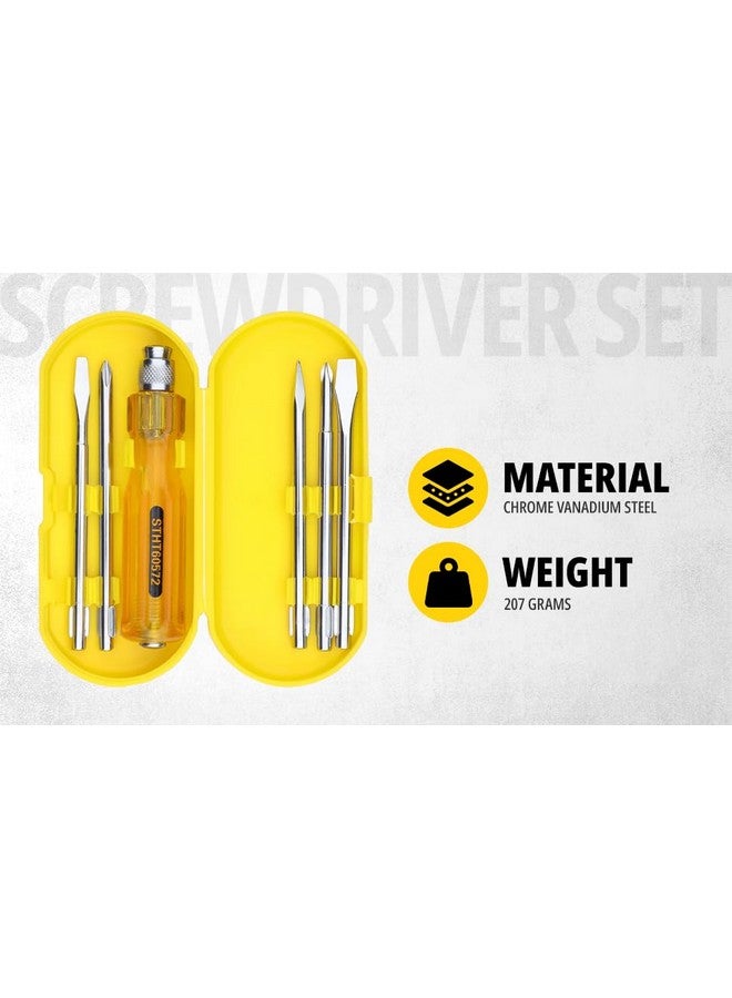 STANLEY STHT60572-8B 5 Pcs Screwdriver Set - Yellow & Silver - Image 3