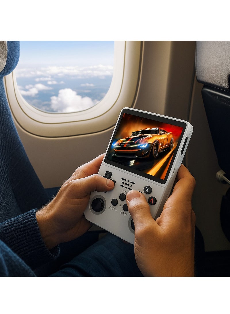 بينو جهاز ألعاب فيديو محمول R36S مفتوح المصدر، يعمل بنظام لينكس، بشاشة IPS 3.5 بوصة، ومشغل فيديو محمول للجيب، وذاكرة 128 جيجابايت - Image 2