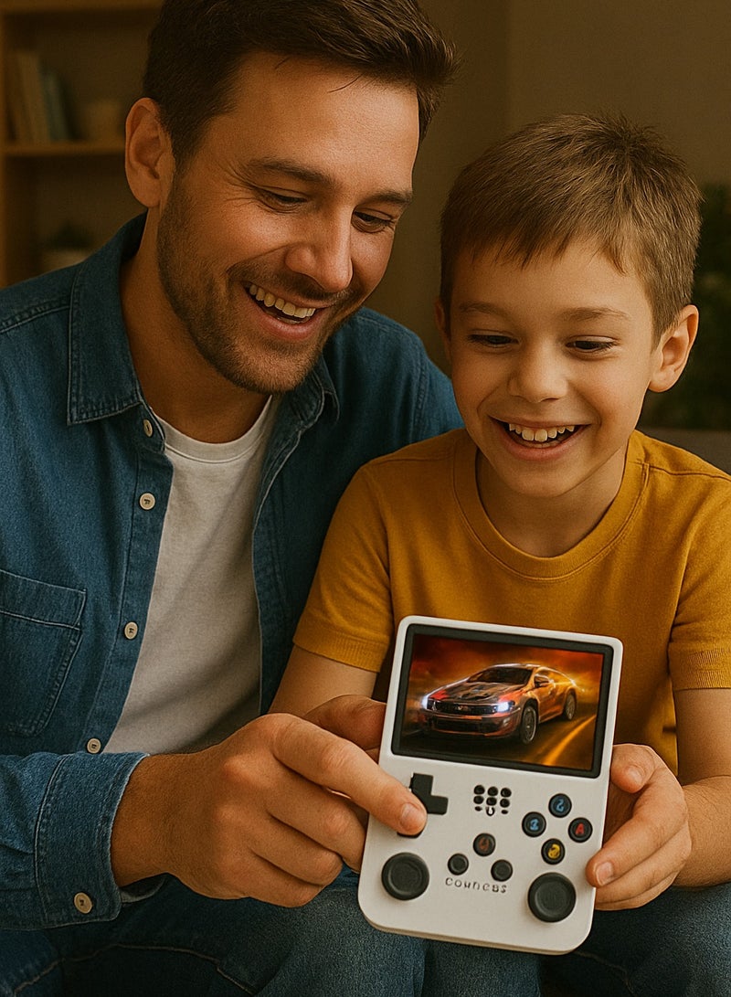 بينو جهاز ألعاب فيديو محمول R36S مفتوح المصدر، يعمل بنظام لينكس، بشاشة IPS 3.5 بوصة، ومشغل فيديو محمول للجيب، وذاكرة 128 جيجابايت - Image 3