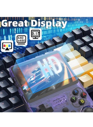 Open Source R36S Retro Handheld Video Game Console Linux System 3.5 Inch IPS Screen Portable Pocket Video Player 128G - view 5