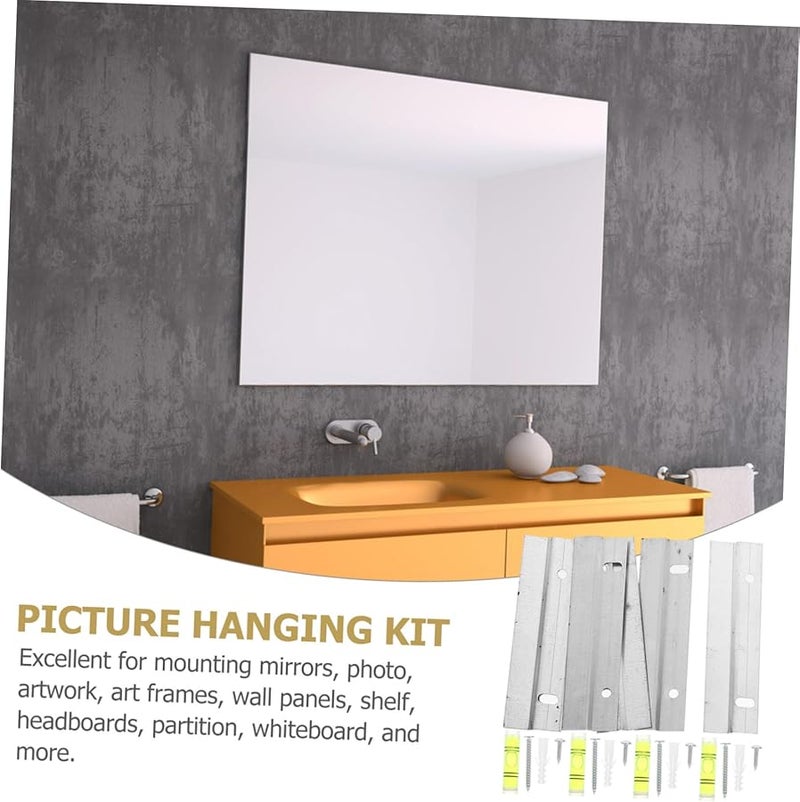 طقم تعليق الصور الفرنسي Tehaux 3 مجموعات من حوامل المرايا الثقيلة للتركيب على الحائط - Image 3