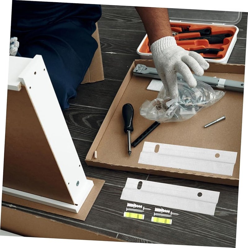 طقم تعليق الصور الفرنسي Tehaux 3 مجموعات من حوامل المرايا الثقيلة للتركيب على الحائط - Image 5