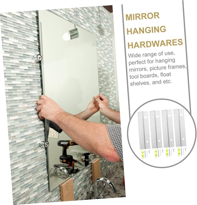 طقم تعليق الصور الفرنسي Tehaux 3 مجموعات من حوامل المرايا الثقيلة للتركيب على الحائط - Image 4