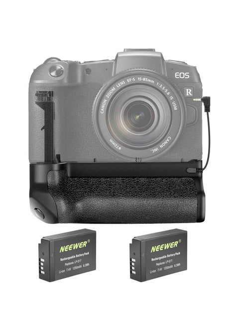 Neewer Camera Vertical Shooting Battery Box Handle For EOS 550d 600d 650d 700d Single Reflex Handle Engineering Plastic-Color:Canon EOS RP Handle 1250 MA LP-E17 Battery X2