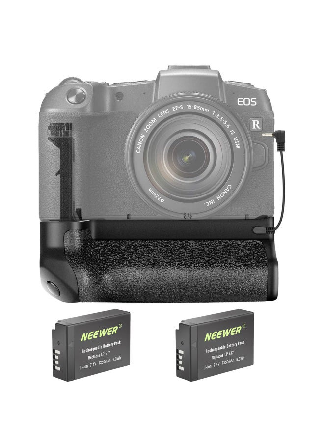 Generic Neewer Camera Vertical Shooting Battery Box Handle For EOS 550d 600d 650d 700d Single Reflex Handle Engineering Plastic-Color:Canon EOS RP Handle 1250 MA LP-E17 Battery X2  - Image 1