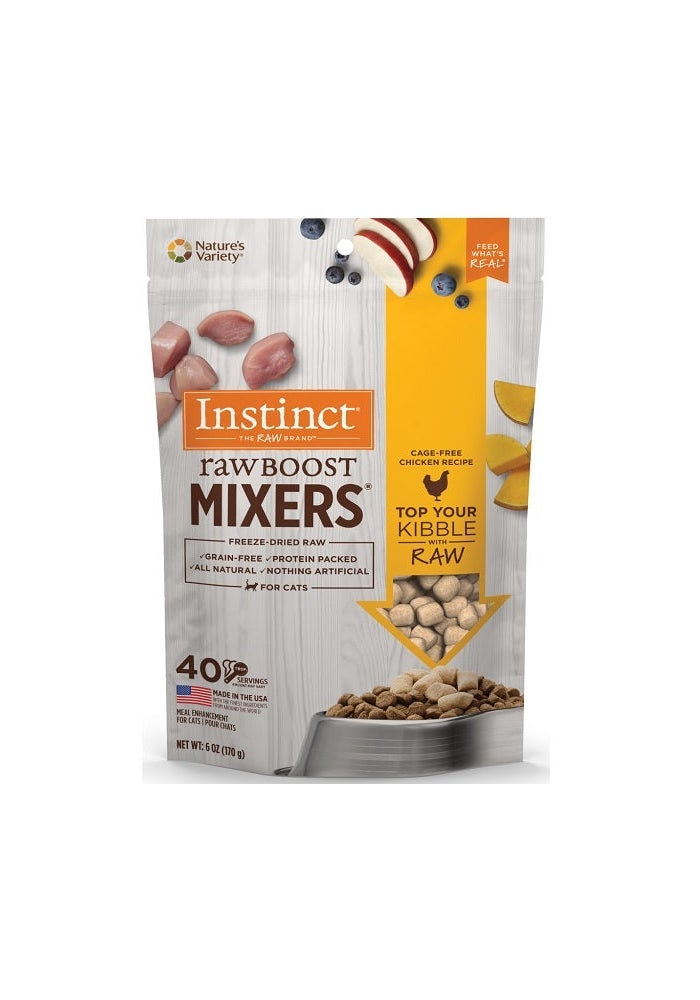 Instinct Raw Boost Mixers Chicken Freeze Dried Cat Food Topper - 6OZ - Image 1
