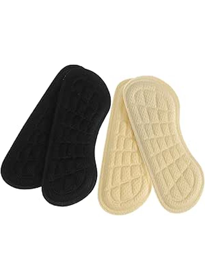 4 Pairs Adhesive Heel Pads Anti-Slip Cushion Inserts Comfortable Shoe Protector Prevent Blisters - Image 1