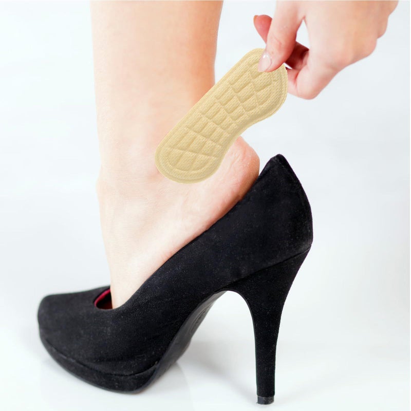 4 Pairs Adhesive Heel Pads Anti-Slip Cushion Inserts Comfortable Shoe Protector Prevent Blisters - Image 5
