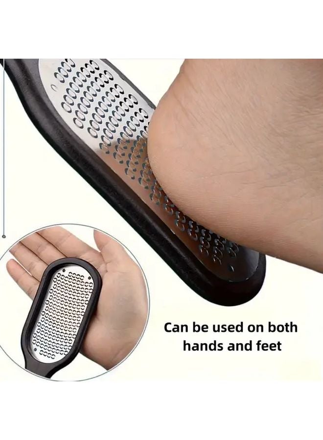 مِبْرَدُ الأقدام الثقيل الأسود المعدني للحاجات الشاقة وأداة العناية بالأقدام بحجر الخُفَّان - Image 4