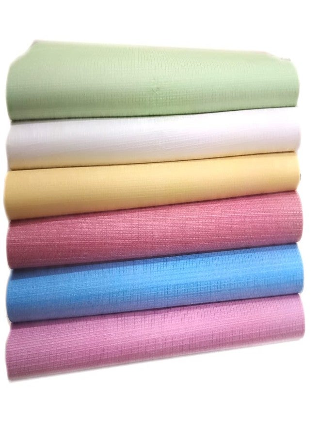 3A Featuretail Tissue Paper/Non Woven Fabric for Craft, Pom Pom Flowers Making and Bouquet Wrapping 24 Inch x 27 Inch 25 Sheets (Multicolor Texture) - Image 1