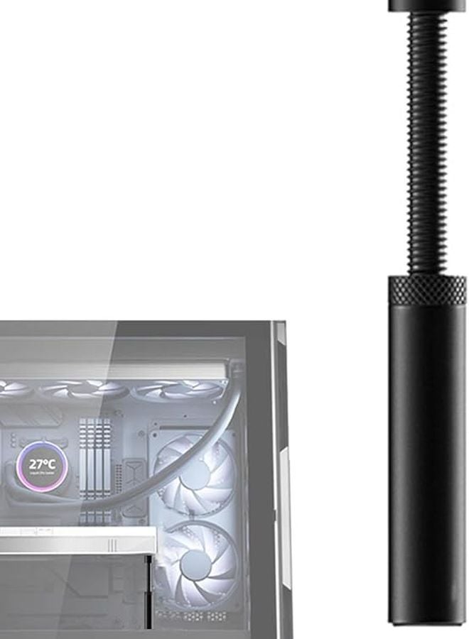 Long Black GPU Support Brace Metal Graphics Card Stand Jack Design Stable PC Setup - Image 1