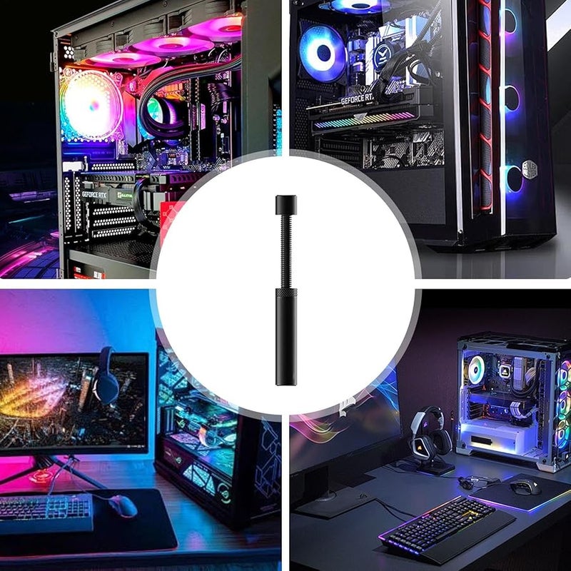 Long Black GPU Support Brace Metal Graphics Card Stand Jack Design Stable PC Setup - Image 5