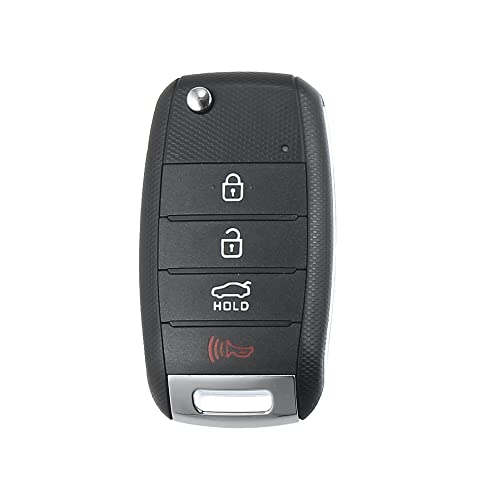 X AUTOHAUX مفتاح سيارة بدون مفتاح بأربعة أزرار للتحكم عن بُعد - مفتاح ذكي للتقارب 95430-A7200/OSLOKA-875T FSK لكيا فورت 2017-2018 433MHz 60 Chip - Image 1