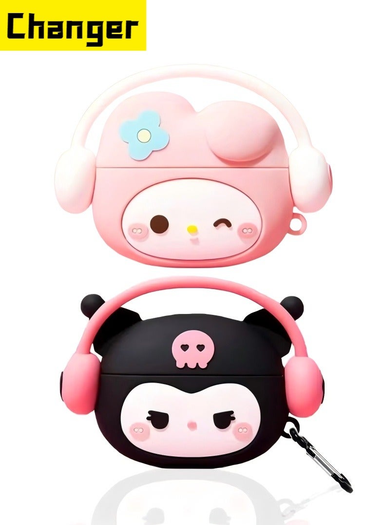 Changer Airpods pro/pro2 Case, Cute Case, with Keychain for Men Women Soft Silicone Protective Cover Case for Airpods pro/pro2 Case, Cute Case - Image 1